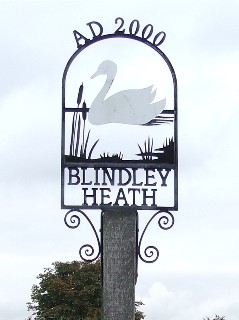 Photo of Blindley Heath sign